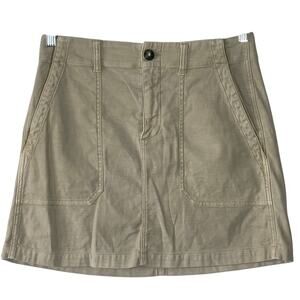 Faherty Women's‎   Cotton Stretch Utility Pockets Surplus Mini Skirt Size 8